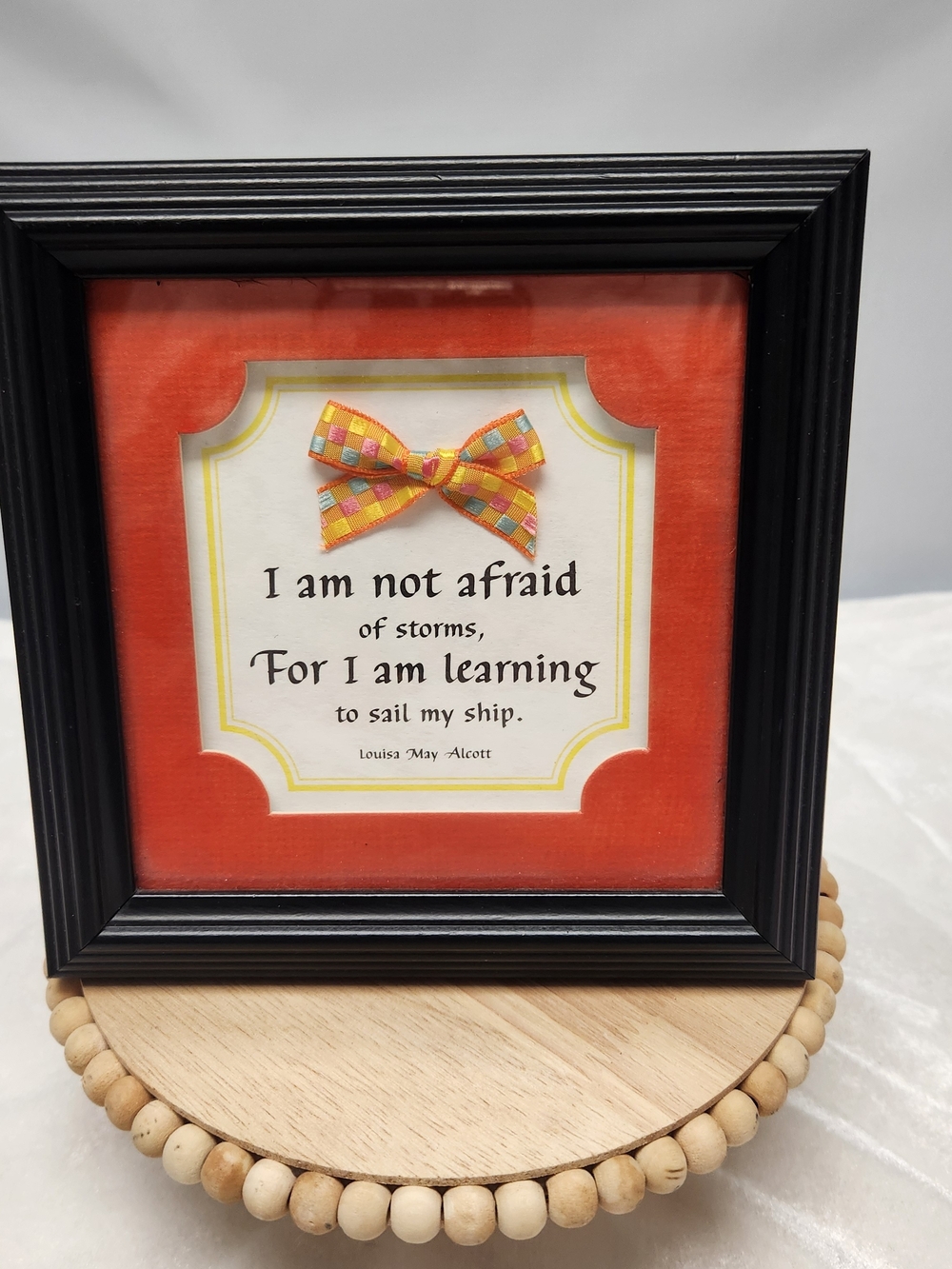 Louisa May Alcott Inspirational Quote Framed